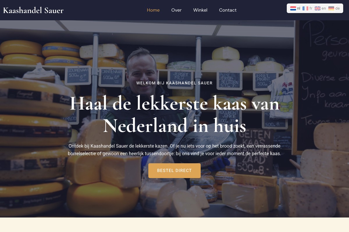 Kaashandel Sauer webshop