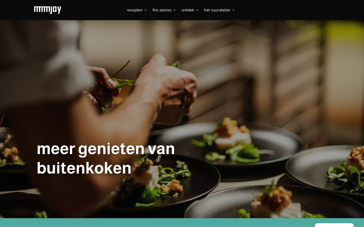 Homepage van het inspiratieplatform mmmjoy